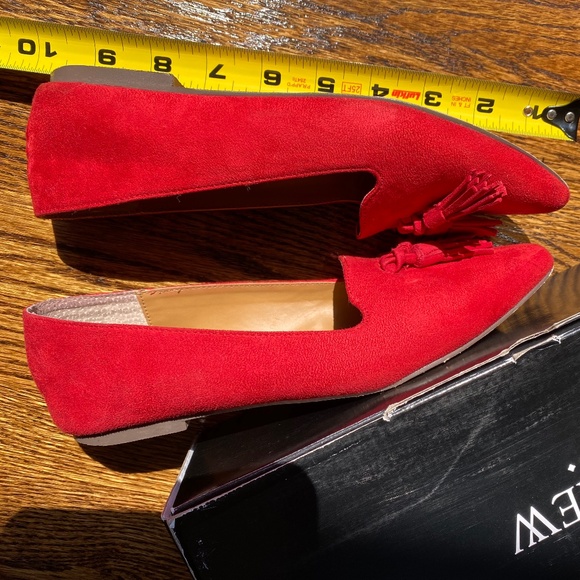 J. CREW Microsuede Tassel Loafer- Belvedere Red - Picture 4 of 9